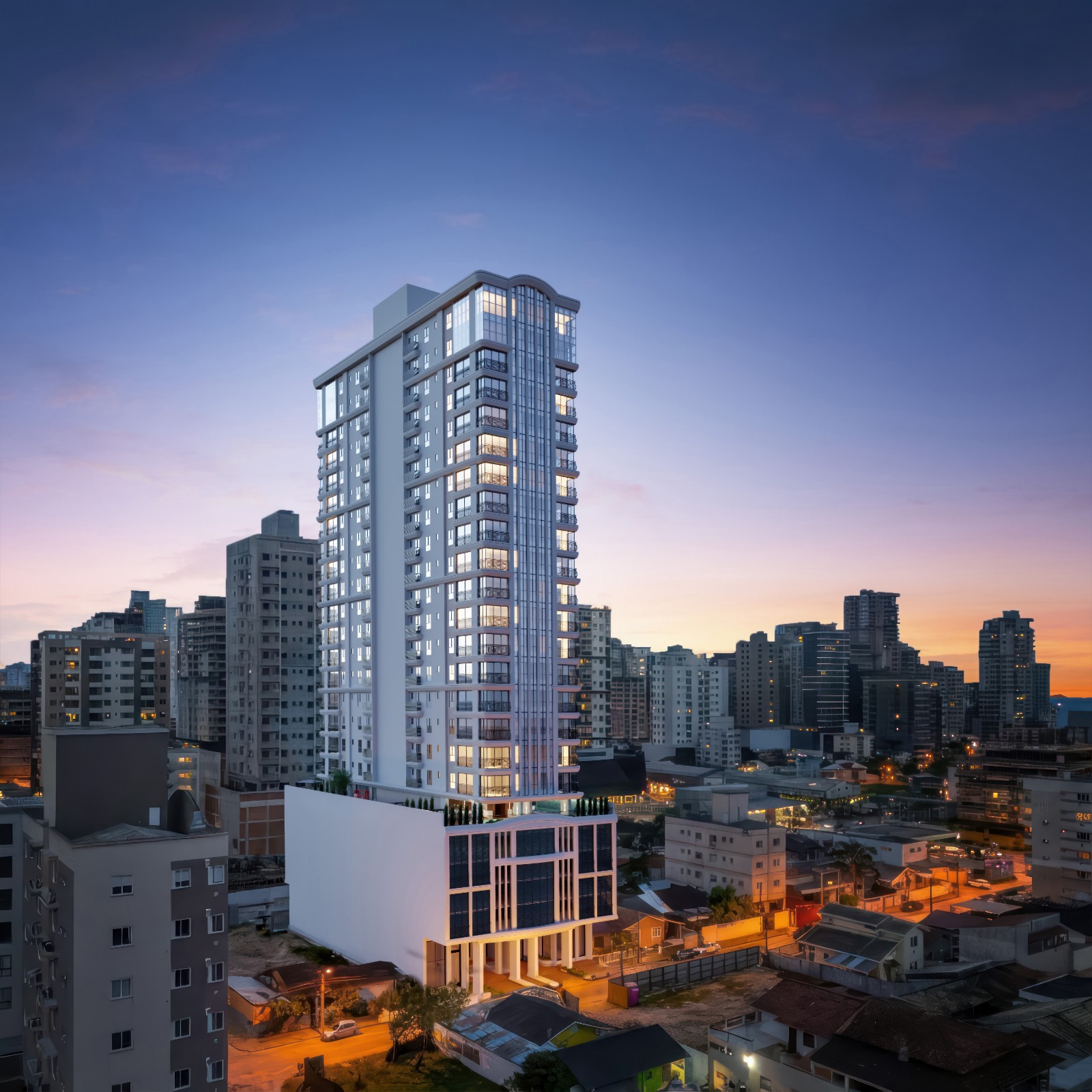 Fachada do Mônaco Unique, em Porto Belo